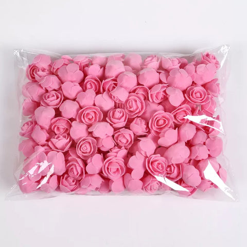 Teddy Bear of Roses 3cm Foam Gifts Box Artificial Flowers