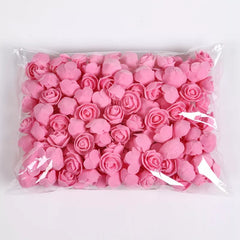 Teddy Bear of Roses 3cm Foam Gifts Box Artificial Flowers