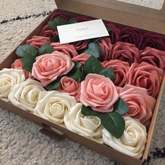 8CM Artificial PE Foam Rose Bouquet Flower