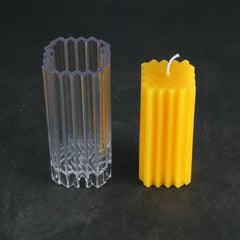 Creative Candle Mold Square Weave Pattern Candle