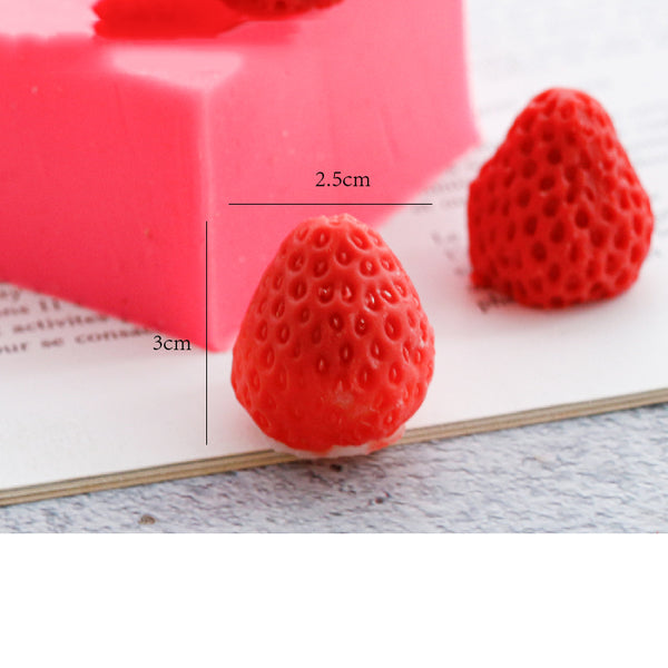 Strawberry Candle Silicone Mold Candle Decoration