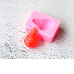 Strawberry Candle Silicone Mold Candle Decoration