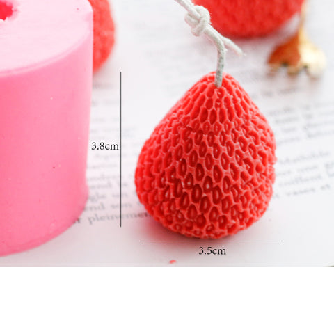 Strawberry Candle Silicone Mold Candle Decoration