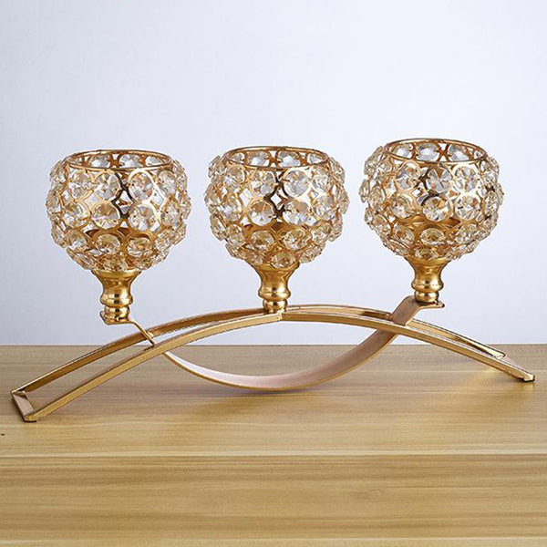 Geometric Wrought Iron Candle Holder Ornaments