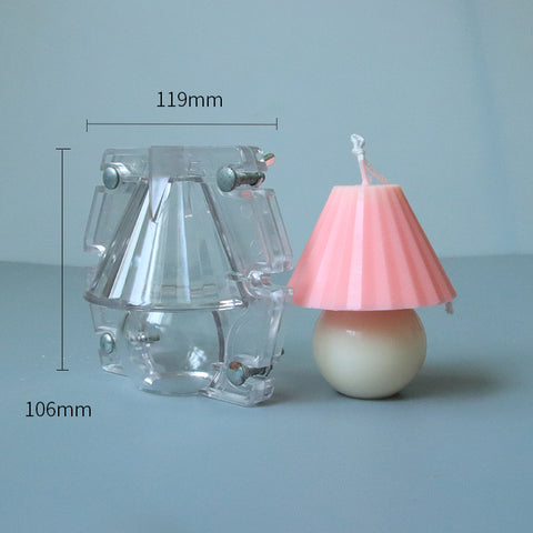 Small lamp candle mold