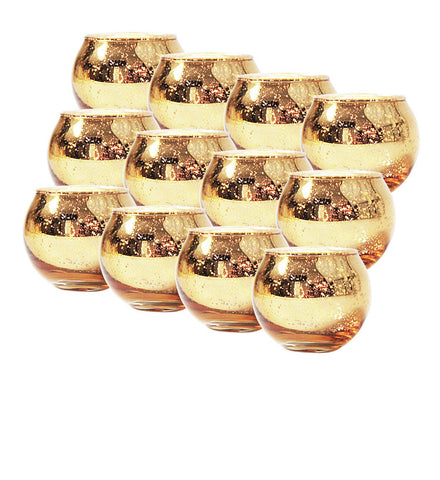 Gold Plating Christmas Candle Cup