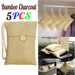 5pcs Bag Car Bamboo Charcoal Activated Carbon Air Freshener