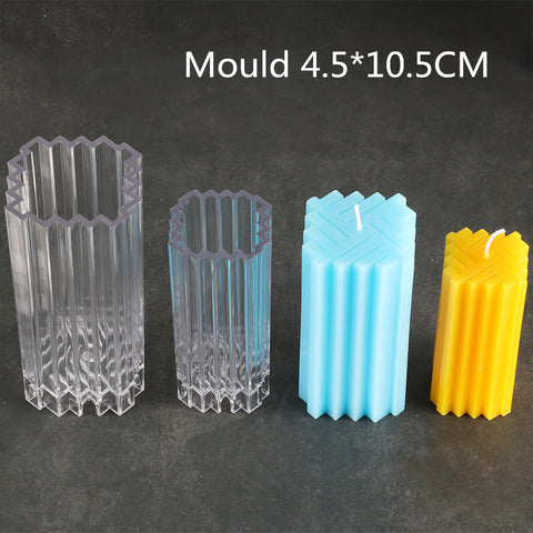 Creative Candle Mold Square Weave Pattern Candle