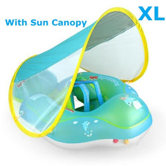 Baby Swimming Float With Sun Canopy Toy