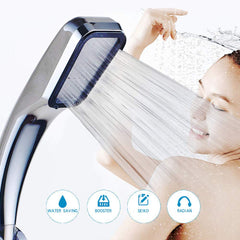 Shower Head Water Saving Flow With Chrome ABS Rain