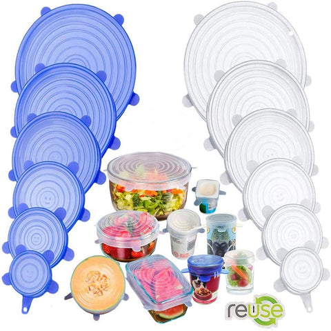 Silicone Cover Stretch Lids Reusable Airtight Food Wrap Covers