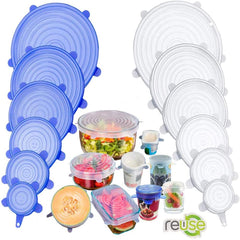 Silicone Cover Stretch Lids Reusable Airtight Food Wrap Covers