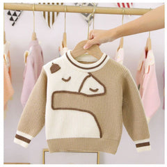 Pullover children's knitted sweater thickened