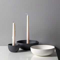 Simple Ceramic Candle Tray Candle Holder